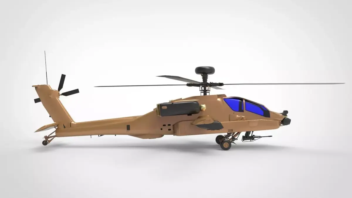 AH-64 Apache BRN 3D model