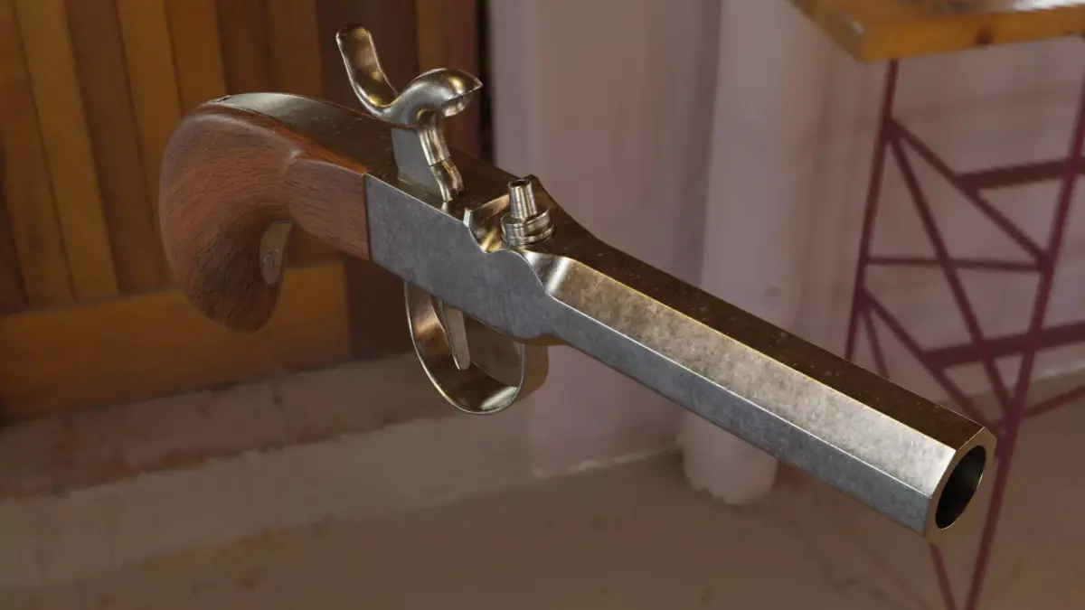 Single Derringer 3D model