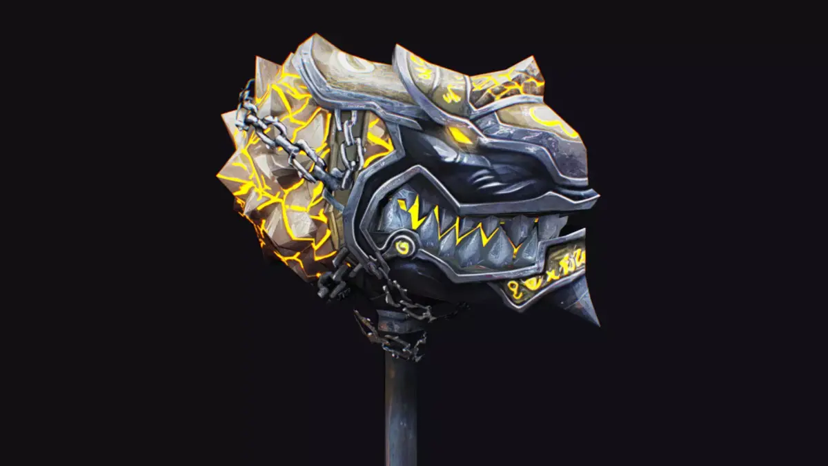 Hammer Mace Maul Bludgeon Mallet Breaker Sledgehammer Melee Low-poly 3D model