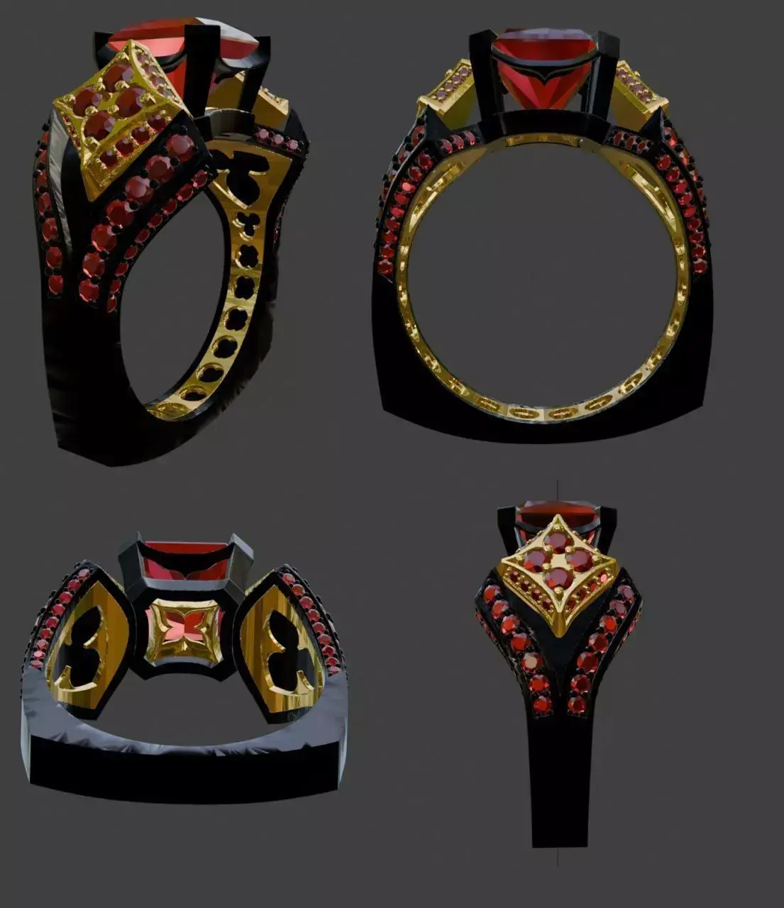 Elegant Ring for 3D Printing Free 3D print model