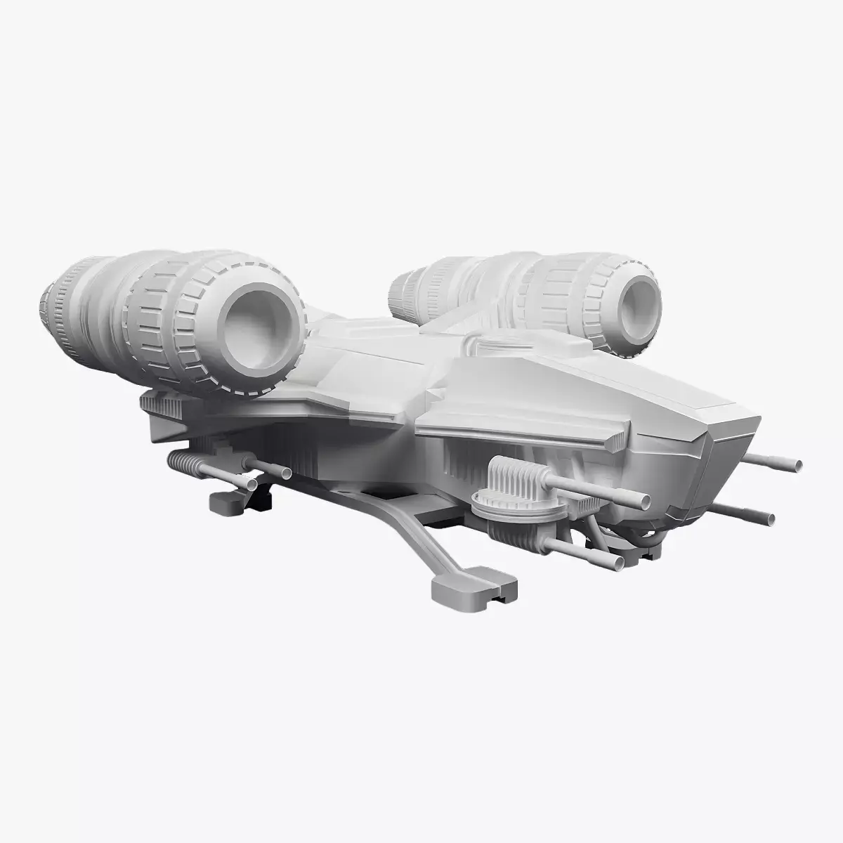Spaceship combat 3D model