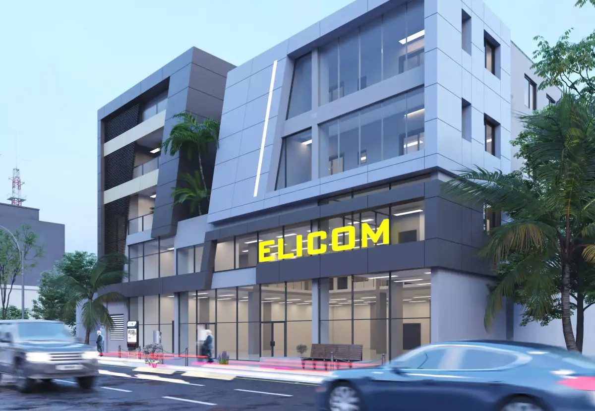 Commercial building 3D exterior Scene 3D model