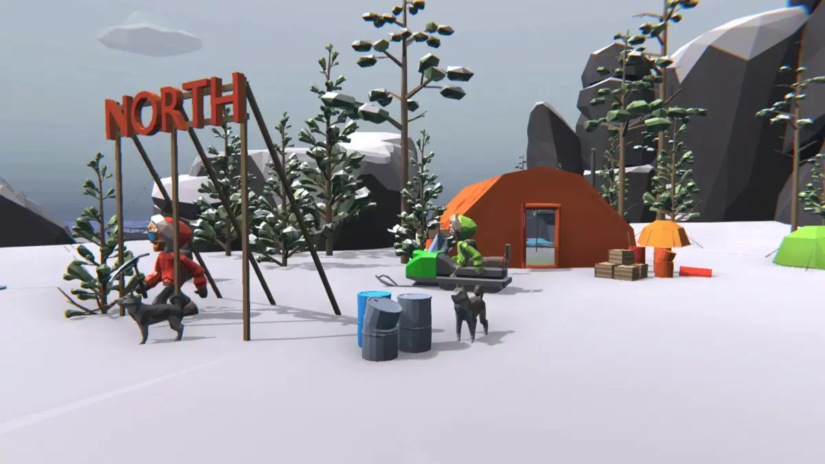 LOW POLY WORLD - NORTH Low-poly 3D model