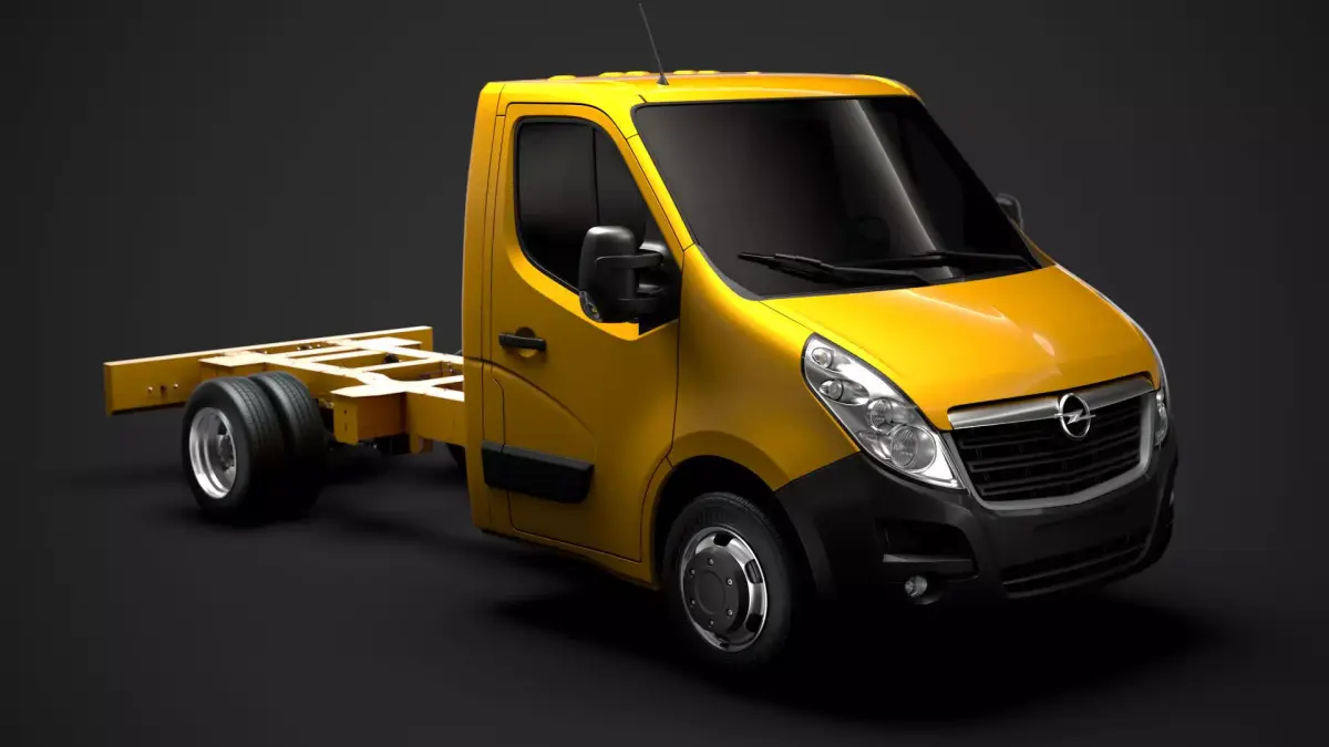 Opel Movano SingleCab DW E20 Chassis 2014 3D model