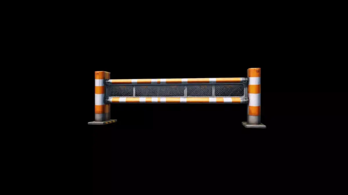 3d High Resolution Road Safety Of Driving Traffic Barrier 3D model