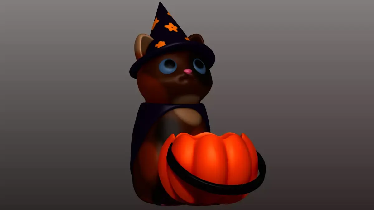 Witch Cat 3D print model