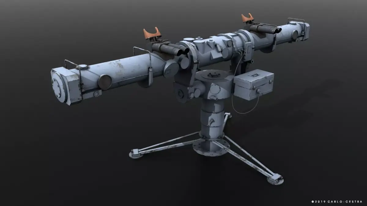 Coincidence rangefinder Low-poly 3D model