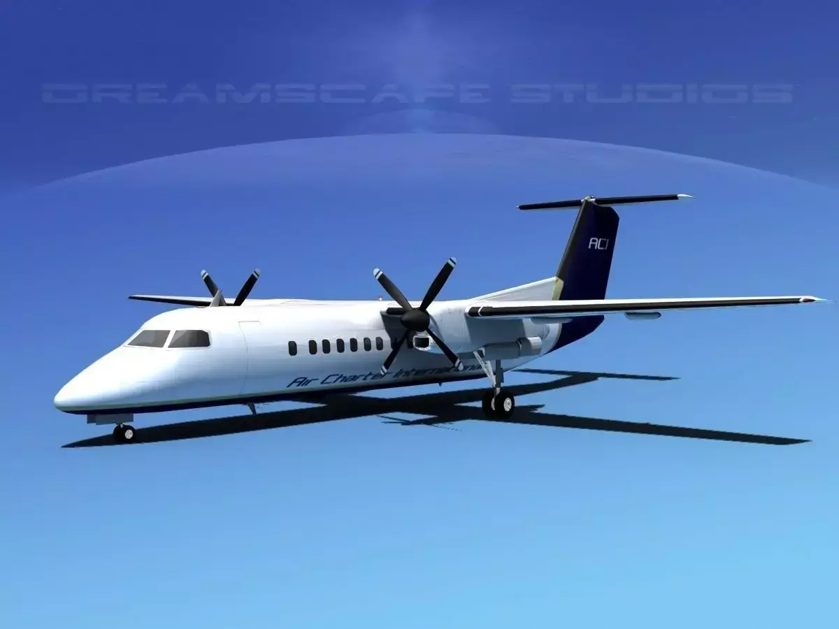 DeHavilland DHC-8-Q300 Air Charter Intl 3D model