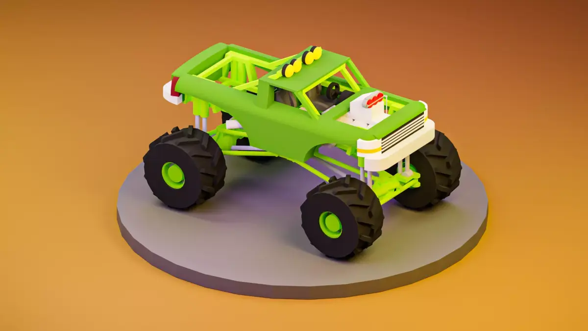 monster trunk Free 3D model