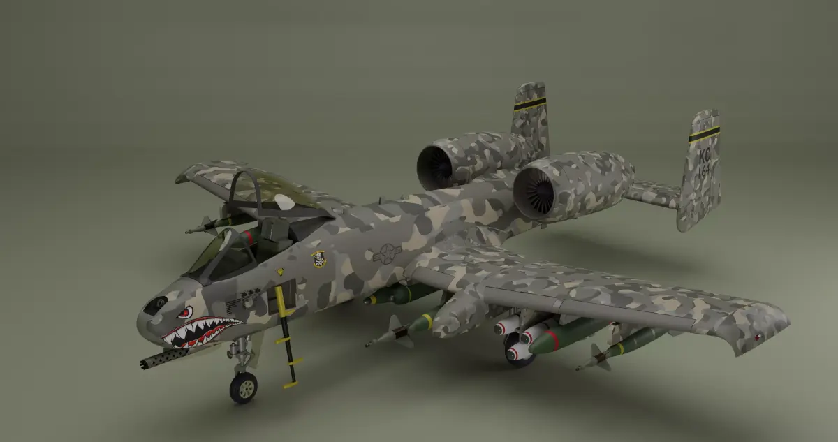 Fairchild Republic A-10 Thunderbolt II 3D model get