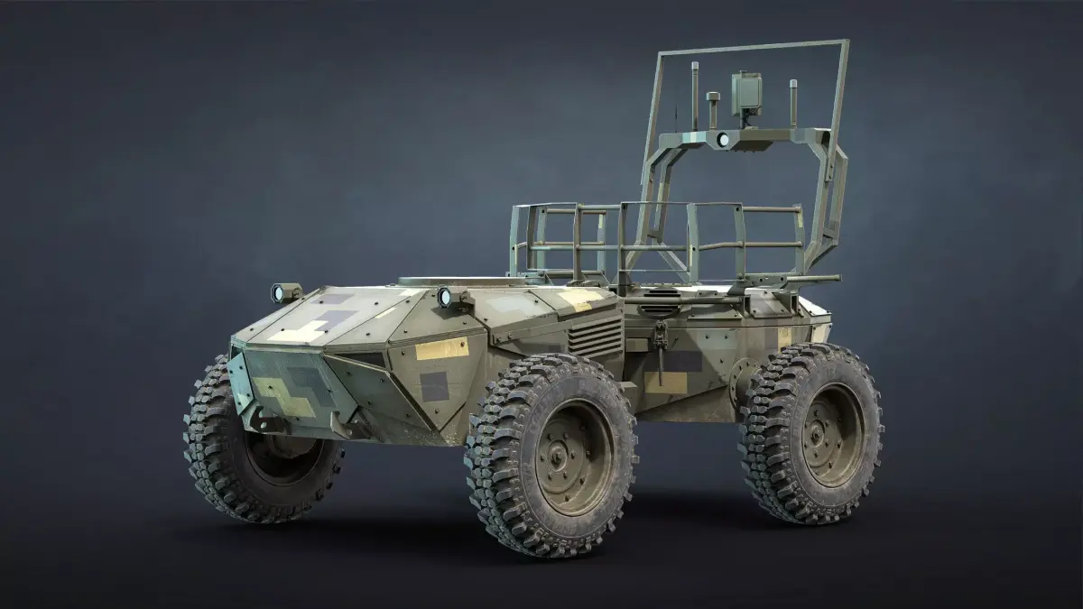 Ironclad UGV Unarmed Game Ready Low-poly 3D model