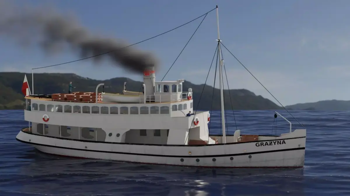 ss GRAZYNA - ex German SCHILKSEE - ex Soviet URAN  3D model