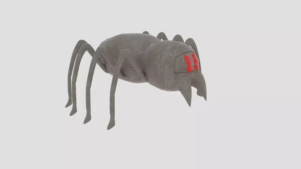  Monster Spider Crawl  Low-poly 3D model