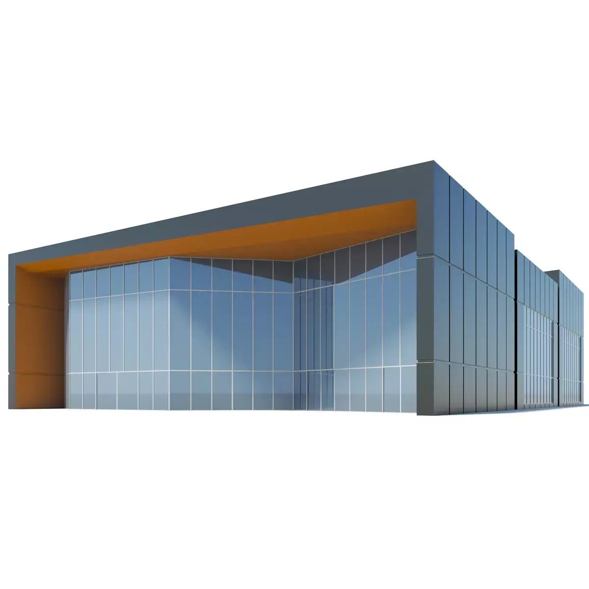 Mall Building Low-poly 3D model
