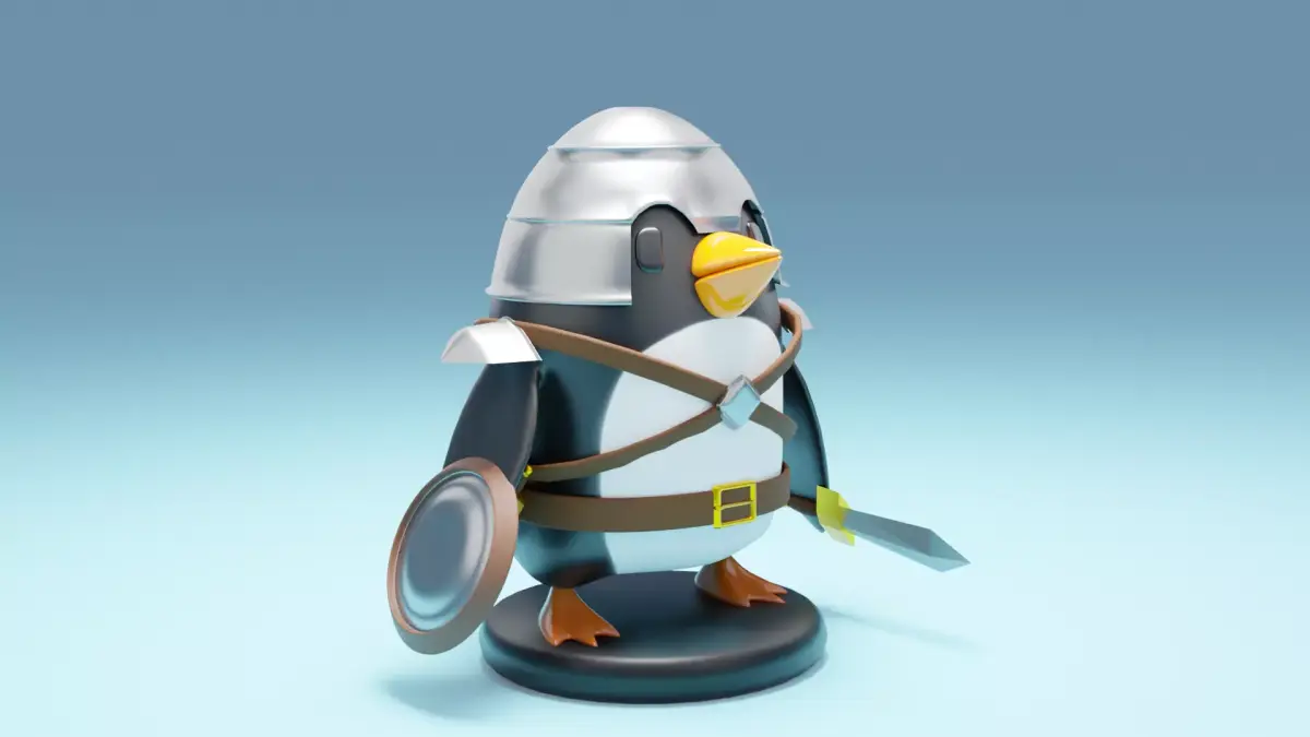 Warrior penguin for 3D printing 3D print model 3D model