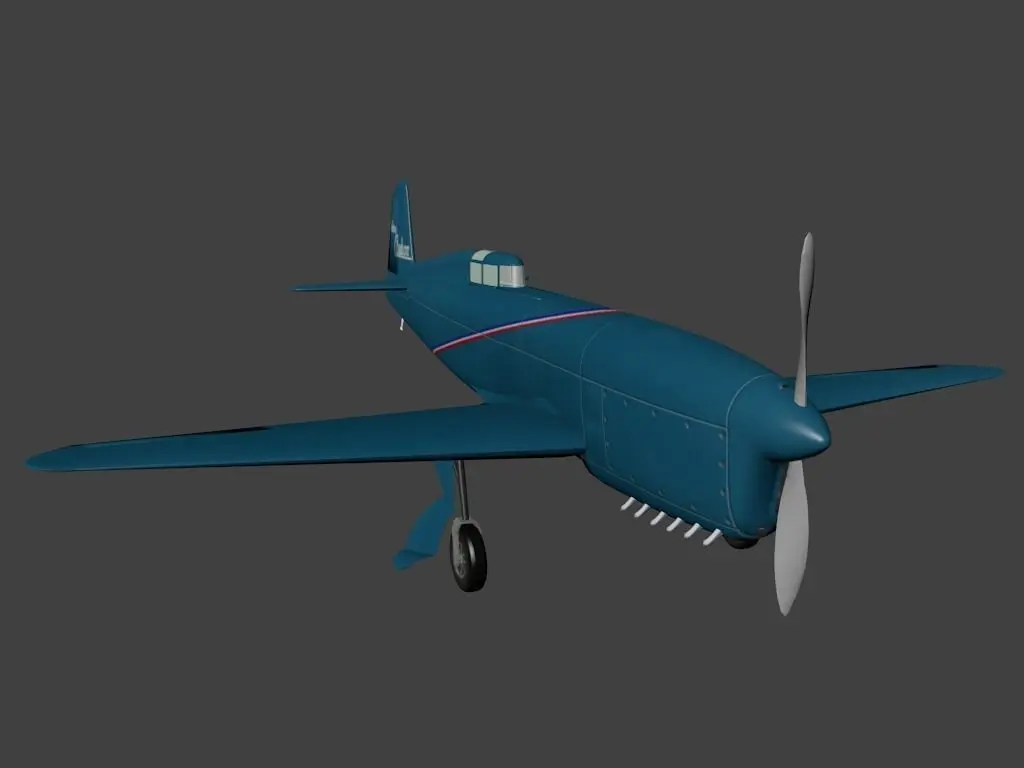 Caudron C 460 Low-poly 3D model