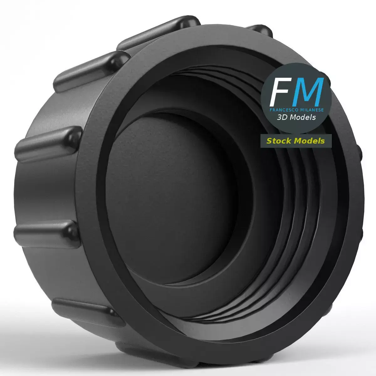 Plastic hose cap 3 3D model