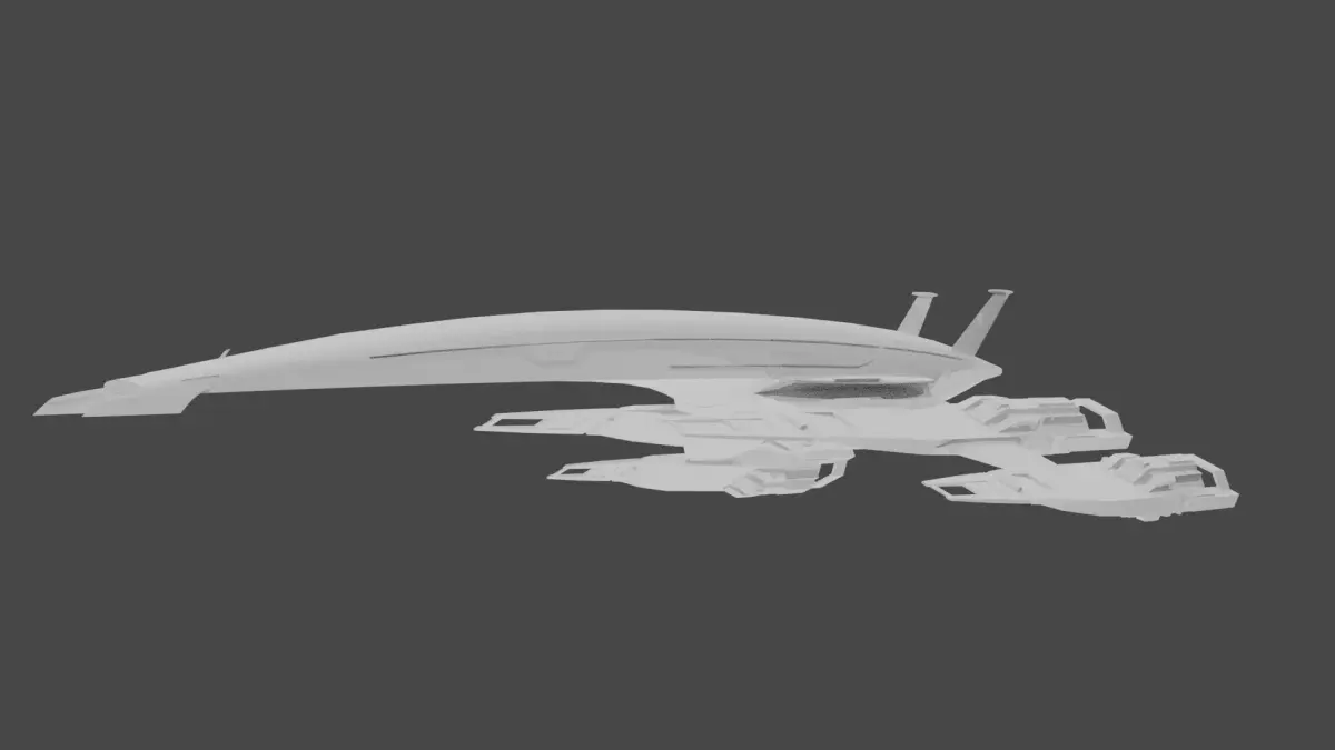 Alliance Normandy SR2 Low-poly 3D model