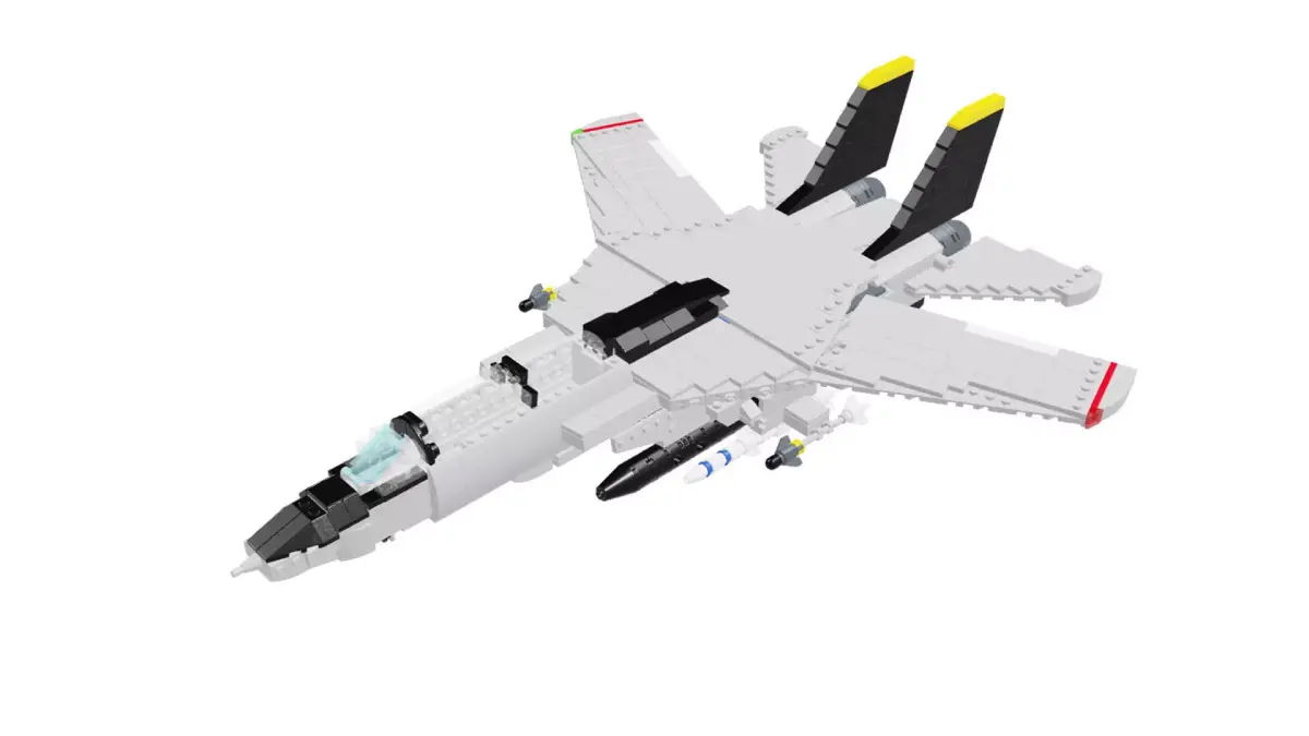 MocBricks3D - Lego F14 Tomcat 3D print model