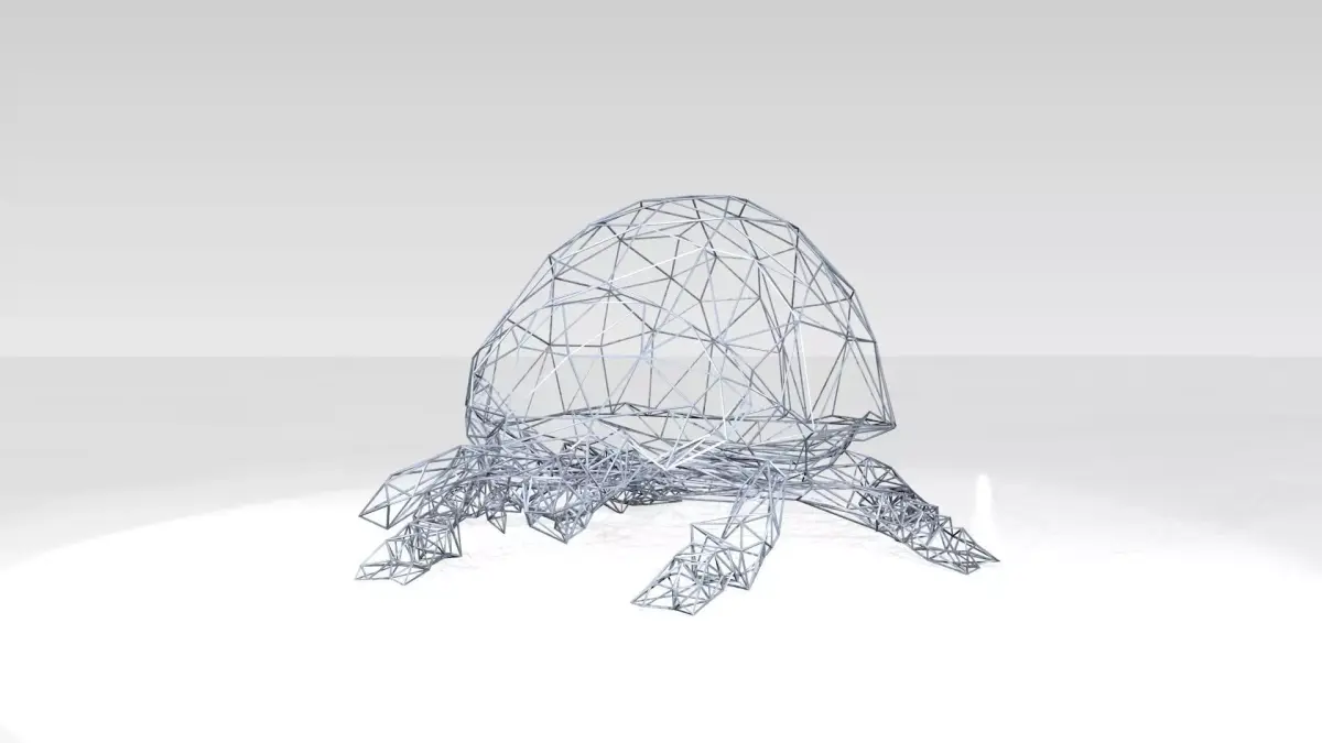 Ladybird Wireframe 3D model