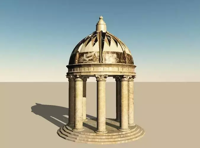 Roman Dome Garden Folly 3D model