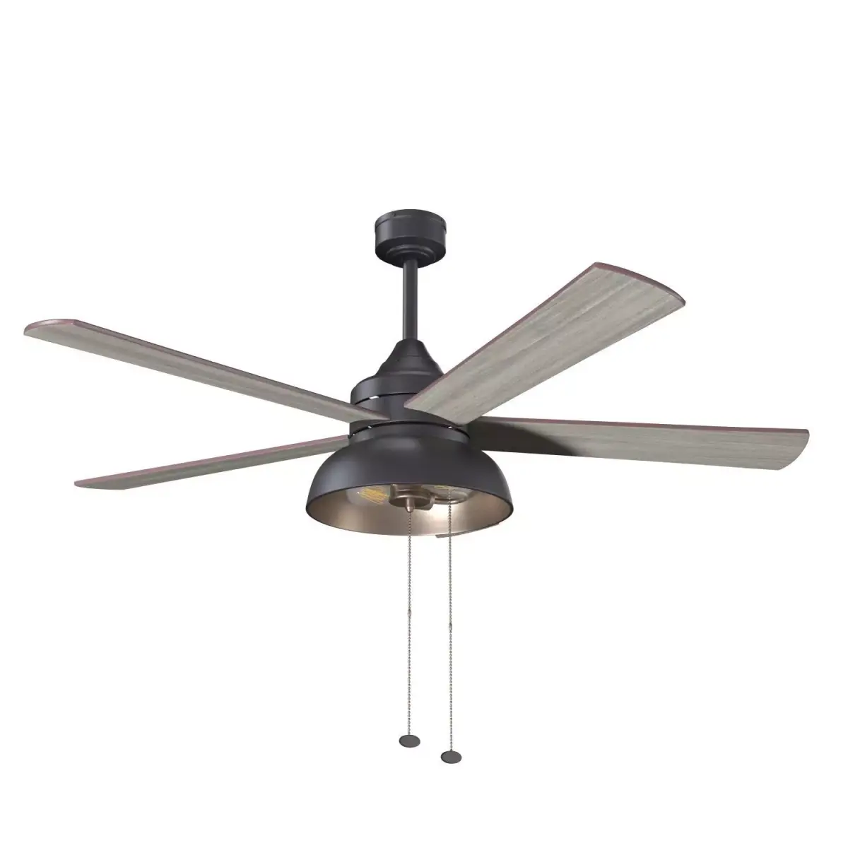 Brightondale Industrial Style Indoor Outdoor LED Ceiling Fan PBR 3D model