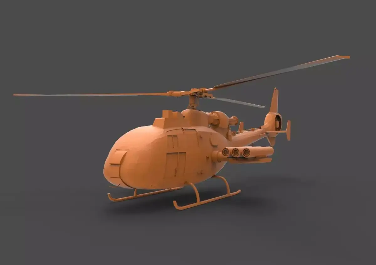 SA 342 3D print model