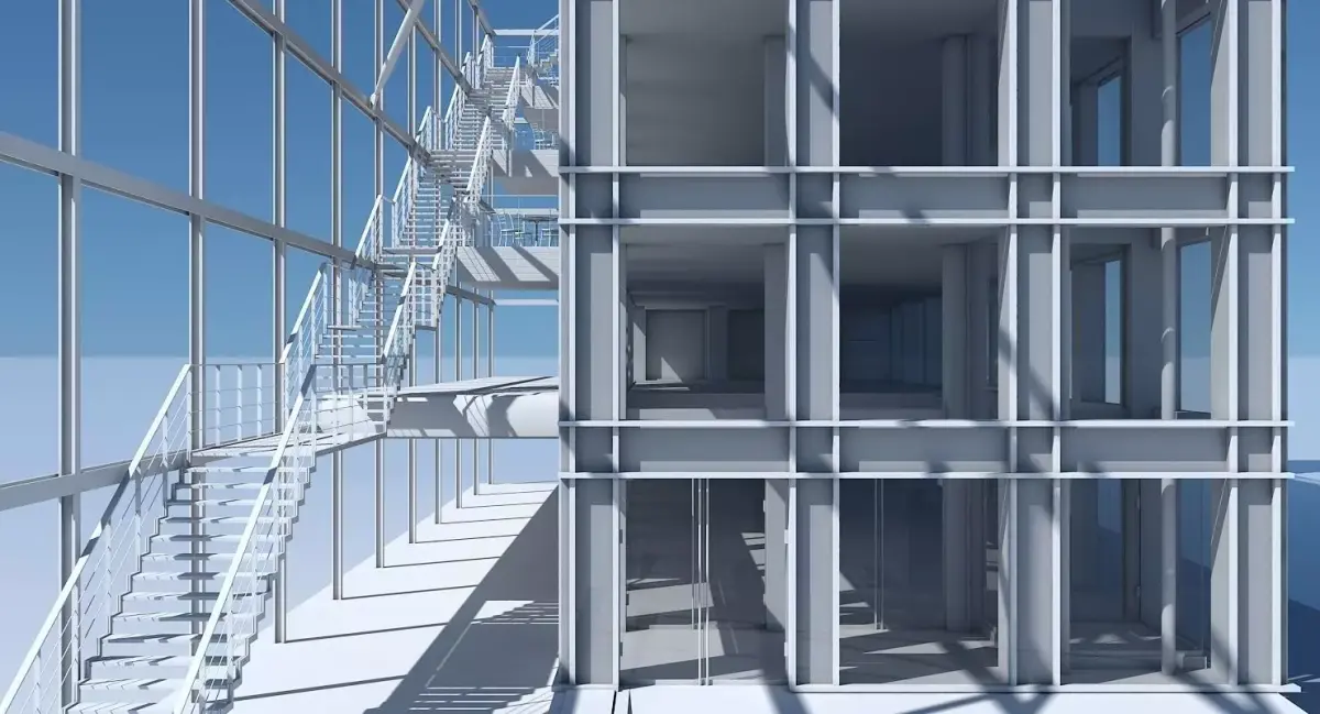 Commercial Building Facade 08 3D model