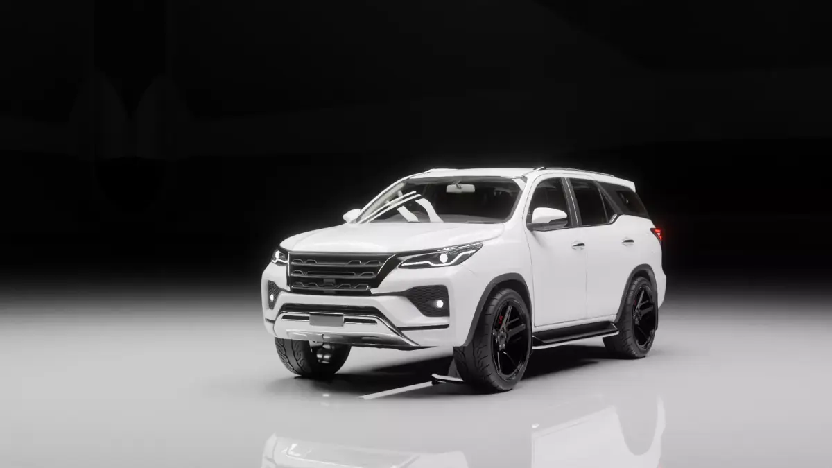Modern SUV 3D Model Clean Studio Render  Blender  3D model