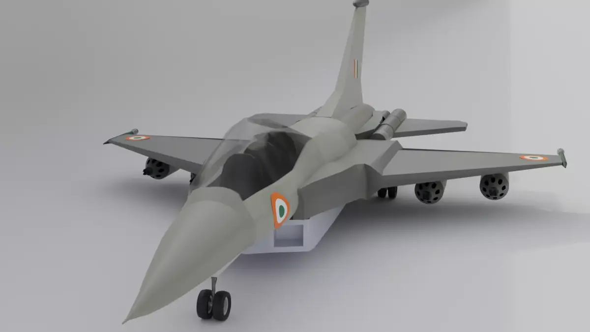 Indian Fighter Jet  Free low-poly 3D model
