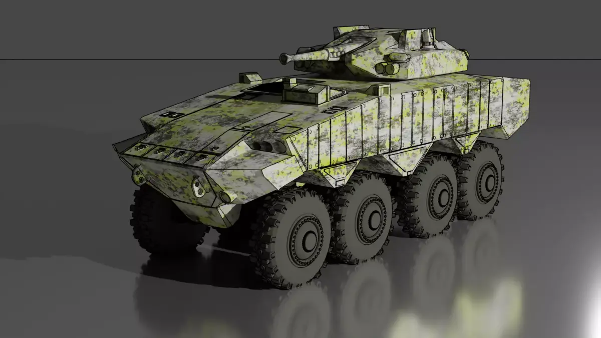 IDF Eitan equipped with 30mm gun 3D print model