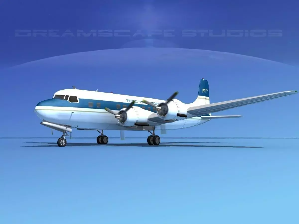 Douglas DC-6 Aero Transport 3D model