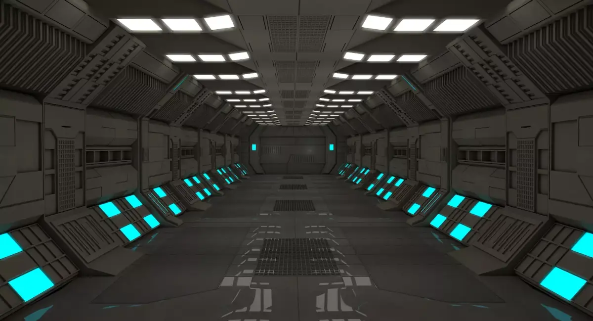 Sci Fi Corridor  3D model 74