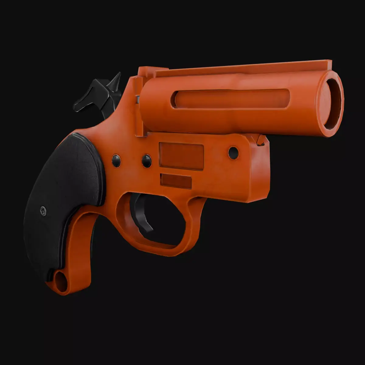 Flare Gun Low-poly 3D model order