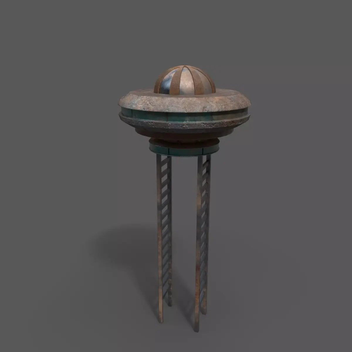 Tall Sci-Fi Building Free low-poly 3D model