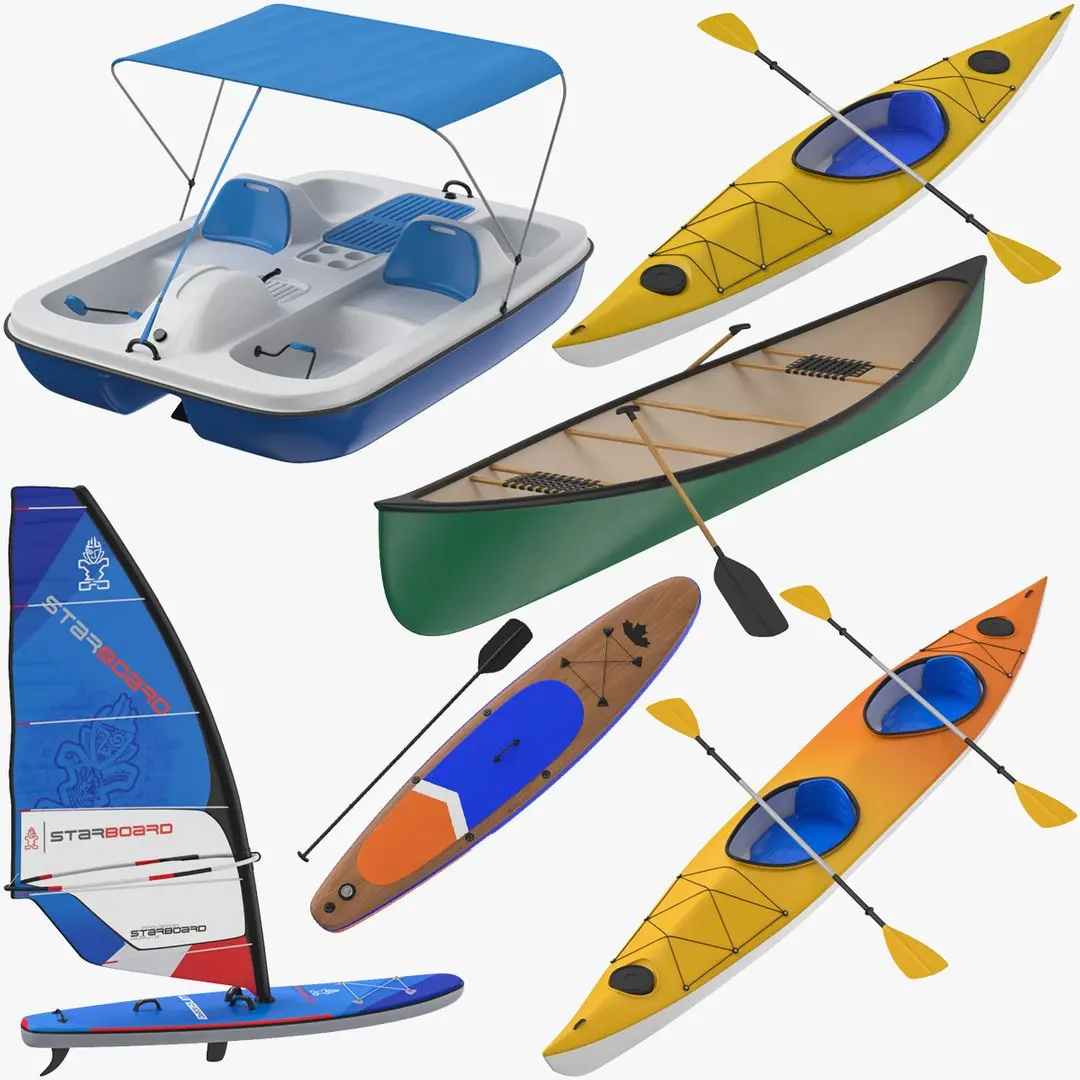 Water Craft Collection 01 3D model