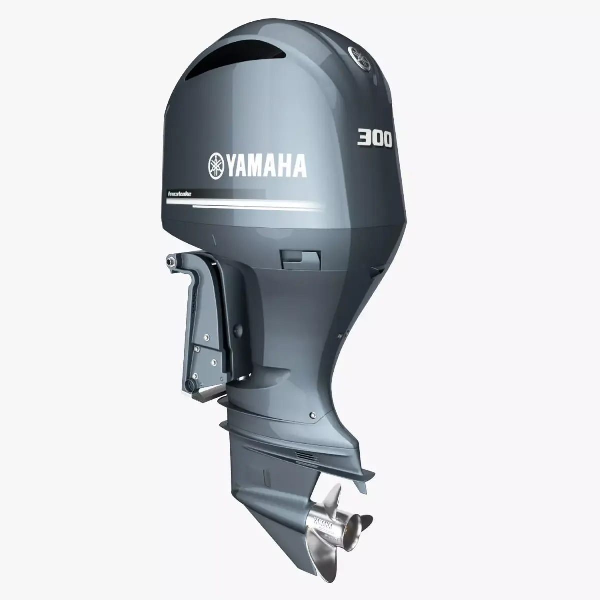 Yamaha Four Stroke 300hp V6 Outboard Motor 3D model