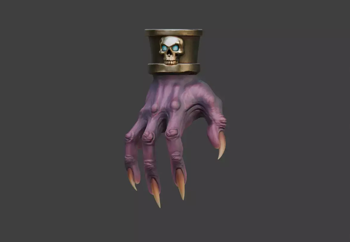 Hand of Cursed Fate Low-poly 3D model