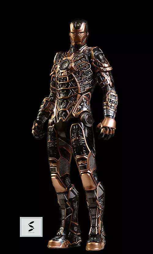 Iron man bones Skeleton Suit Mark 42 FULL Toy STL Action 3D print model