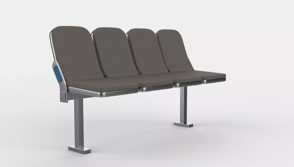 Waiting Room Chairs 02 3D model