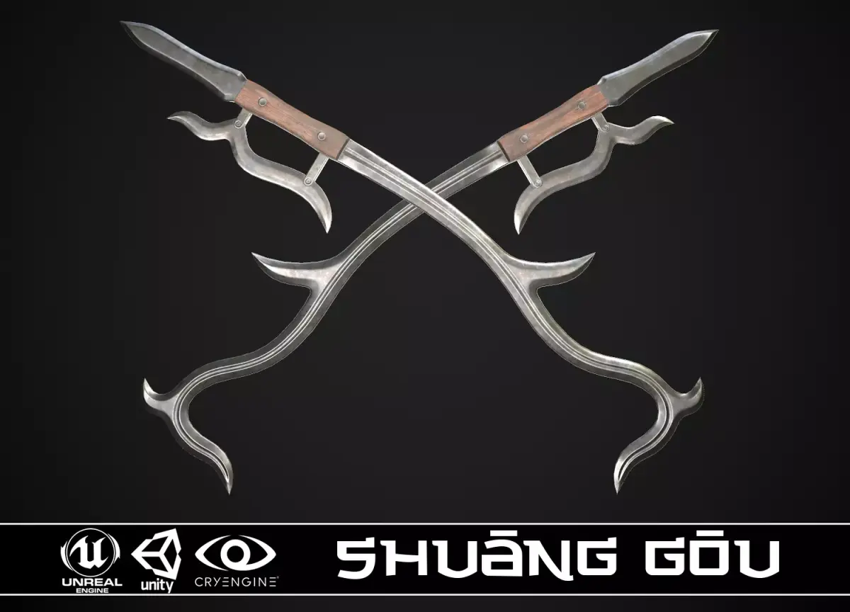 Shuang Gou 2 Low-poly 3D model