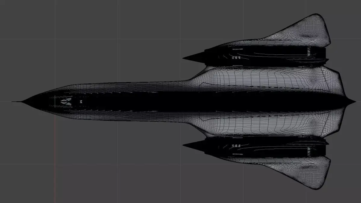 SR-71 Blackbird Reduction-0 3D model 3D model