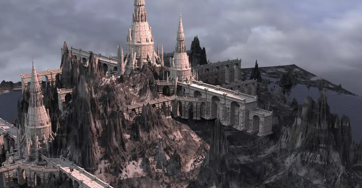 Narnia Fortress snow  3D model