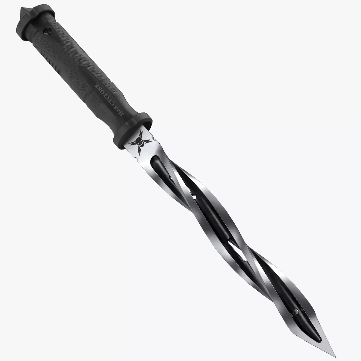 Combat knife Low-poly 3D model 11