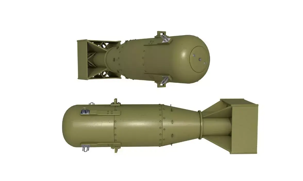 Little Boy Atomic Bomb 3D model