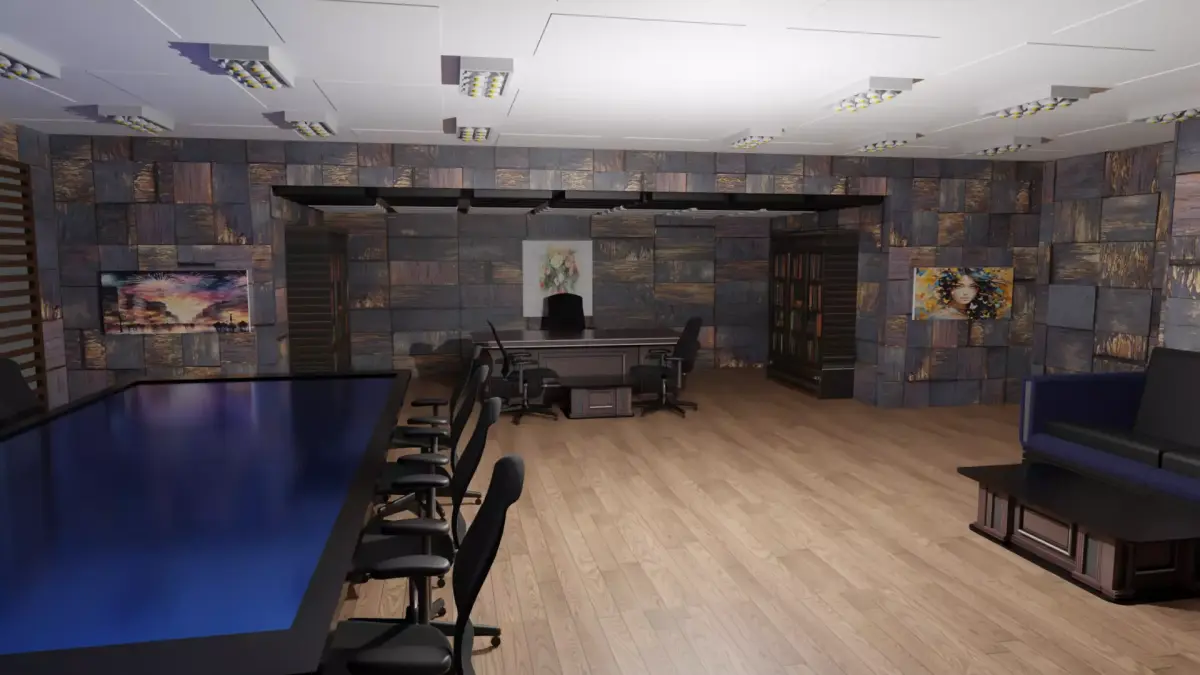 Boss Office Low-poly 3D model purchase