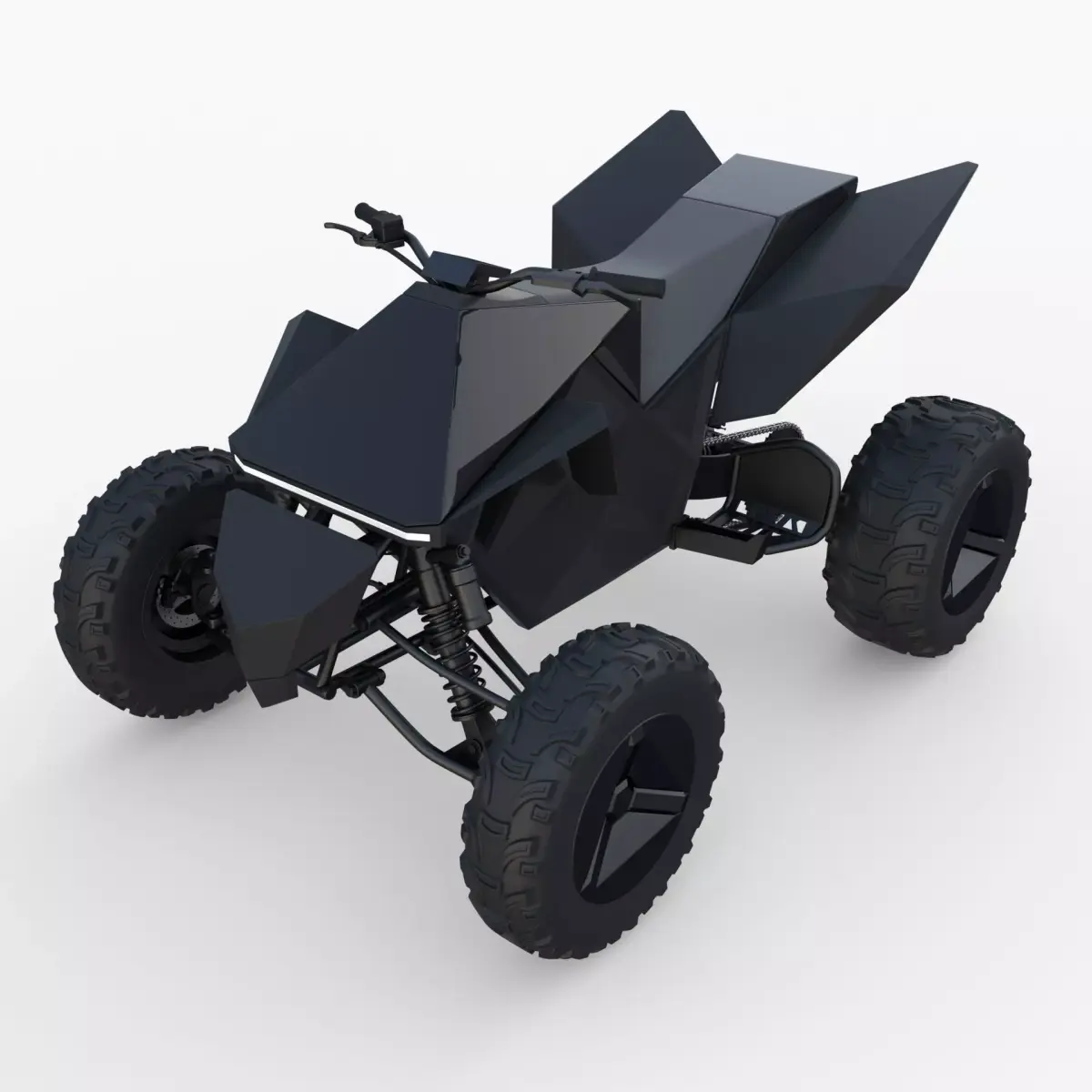 Tesla Cyberquad ATV Black 3D model