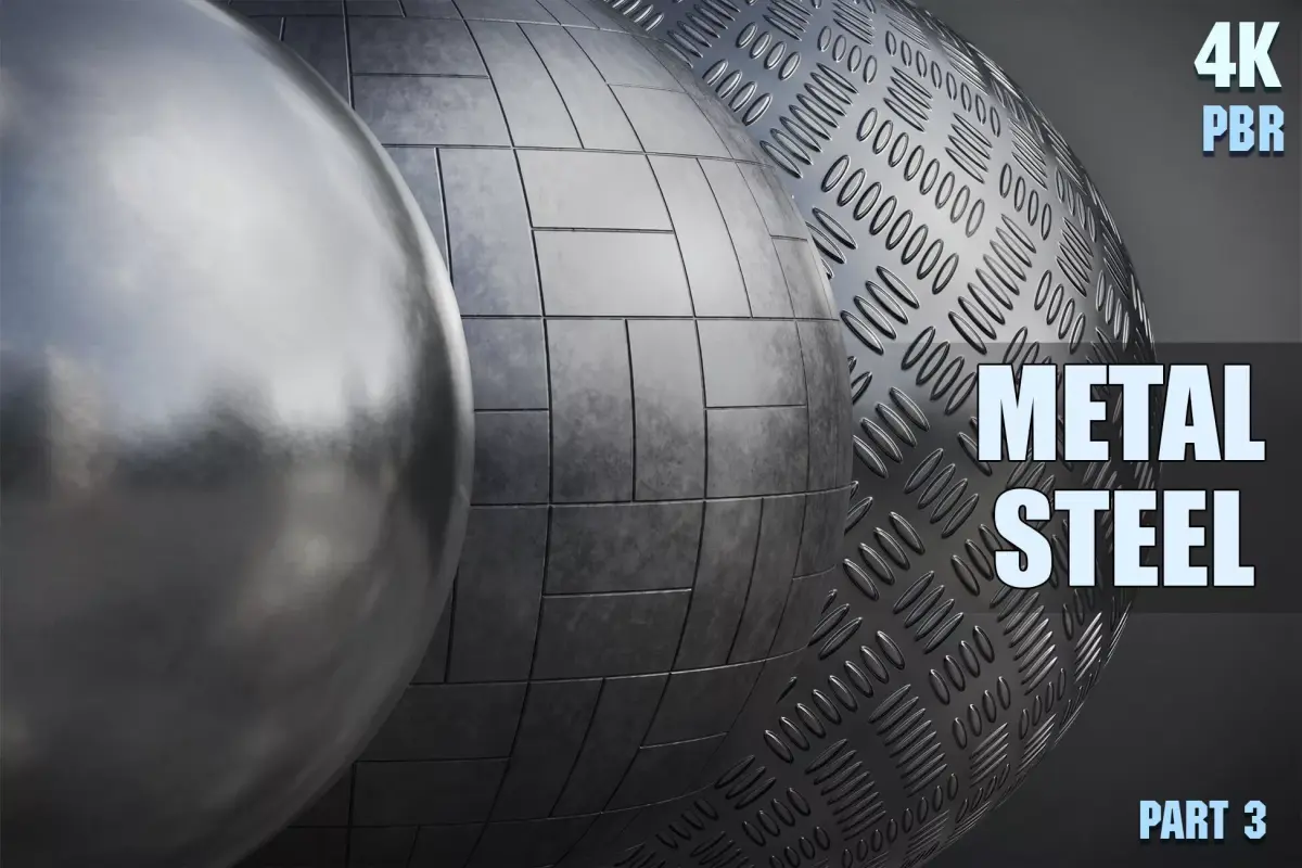 PBR Steel Part 3 Texture