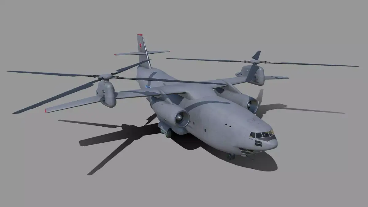 Kamov Ka-35 concept helicopter 3D model