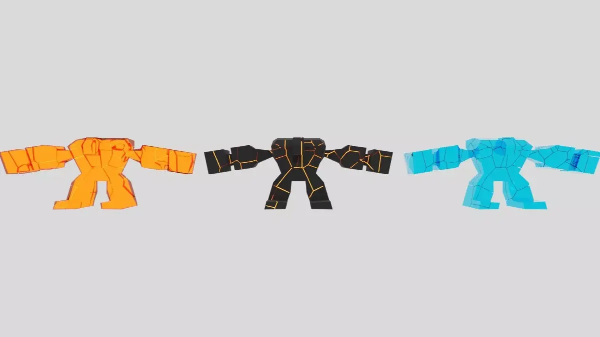 Giant character Free low-poly 3D model